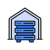 Global server colocation icon